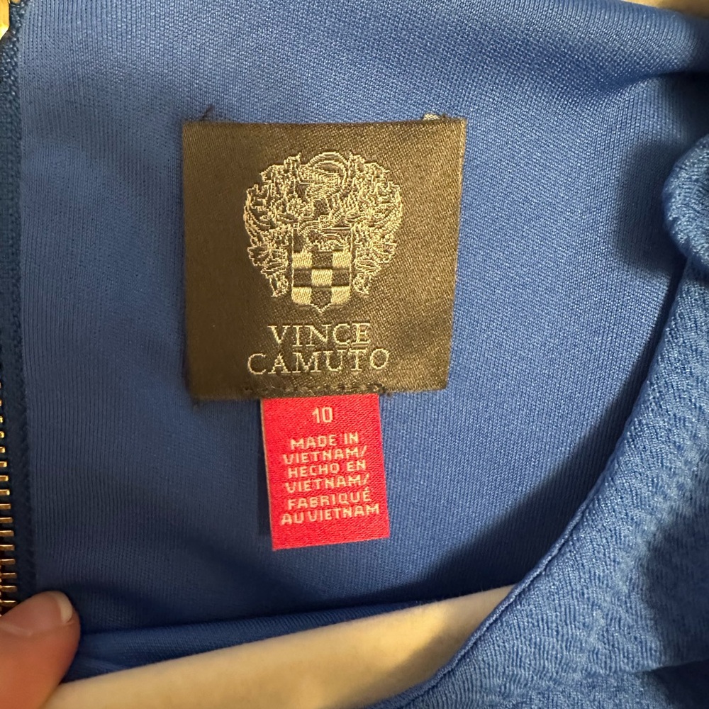 Vince Camuto Blue Ruffle Dress - Picture 8 of 8